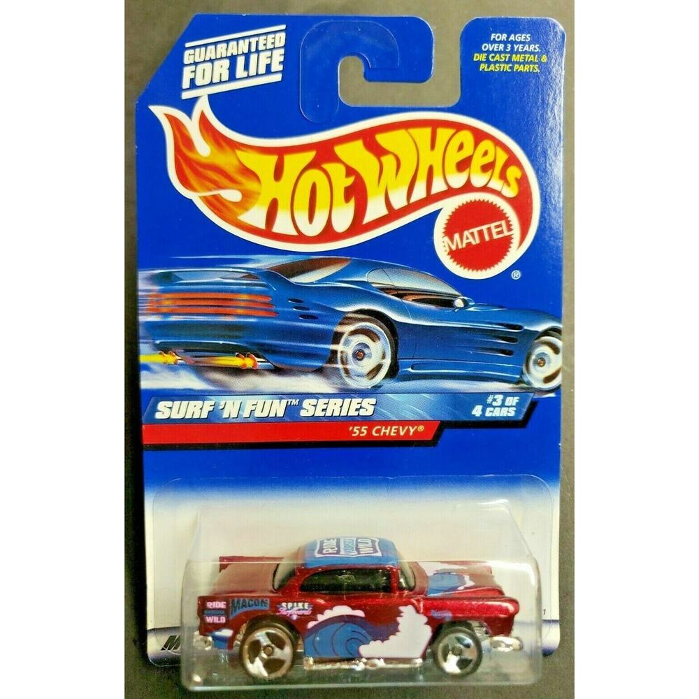 1999 Hot Wheels 1955 Chevy #963 Surf ' N Fun Series Red HW8